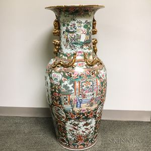 Monumental Famille Rose Vase