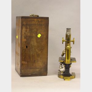 Reichert Lacquered-Brass Compound Microscope