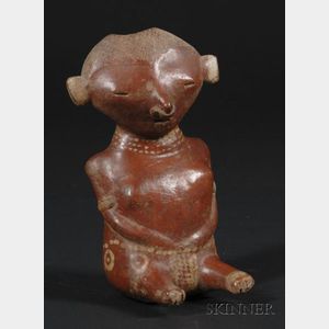 Pre-Columbian Female Pottery Figure