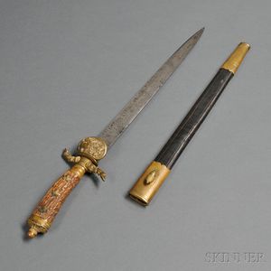 German Stag-handled Hunting Sword