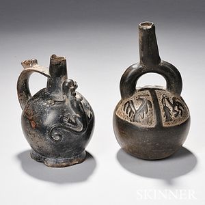 Two Chimu Blackware Vessels