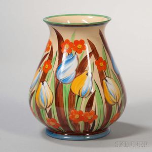 Wedgwood Millicent Taplin Design Cane Glazed Vase