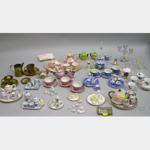 Collection of Modern Miniature Mostly Porcelain and Pottery Tableware
