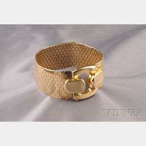 14k Gold Strap Bracelet