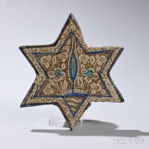 Star-shaped Luster and Cobalt Blue Tile
