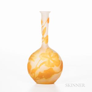 Gallé French Cameo Glass Vase