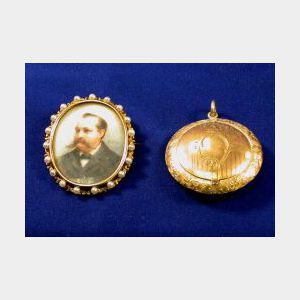 Two Antique 14kt Gold Items
