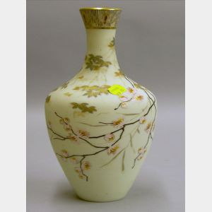 Mount Washington Crown Milano Glass Vase