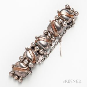 Silver and Copper Bracelet, William Spratling