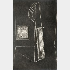 Max Ernst, illustrator (German, 1891-1976) Mr. Knife, Miss Fork