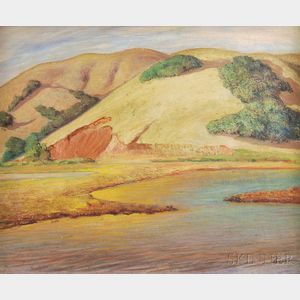 Charles M. Lesaar (American, 1884-1941) California Hills.