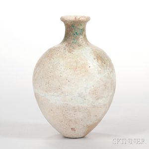 Beige-glazed Pottery Jar