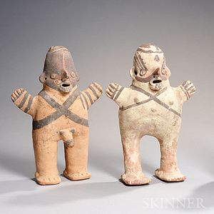 Chancay Painted Pottery Couple