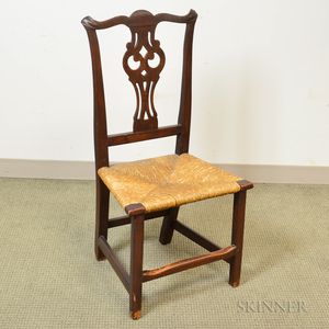 Chippendale Carved Maple Side Chair