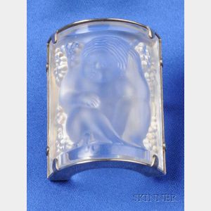 Silver and Glass Brooch, Lalique