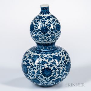 Blue and White Double-gourd Vase