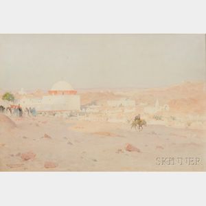 Robert George Talbot Kelly (English, 1861-1934) Desert Landscape Scene.