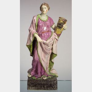 Staffordshire Pearlware Allegorical Figure of Fortitude