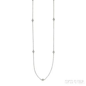 Platinum and Diamond "Diamonds by the Yard" Necklace, Else Peretti for Tiffany & Co.