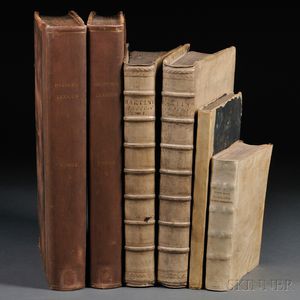 Classics, Continental Imprints, 17th and 18th Centuries, Six Volumes: