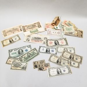 Group of American and World Banknotes