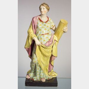 Staffordshire Pearlware Allegorical Figure of Fortitude