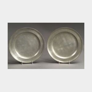 Pair of Pewter Plates