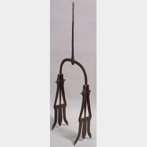 Cast Iron Double Eel or Fish Spear