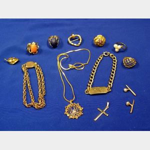 Group of Miscellaneous Gold Jewelry