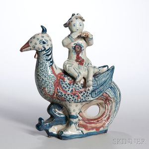 Blue and White Porcelain Figure