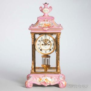 Royal Bonn Porcelain Ansonia Mantel Clock