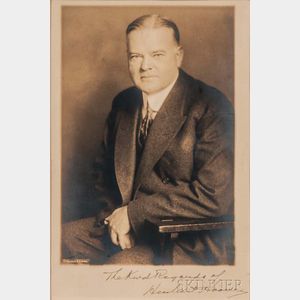 Hoover, Herbert (1874-1964) Signed Photo.