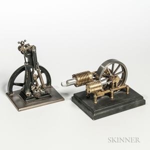 Two Diminutive Stationary Model Engines
