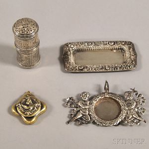 Four Small Sterling Silver Personal Items
