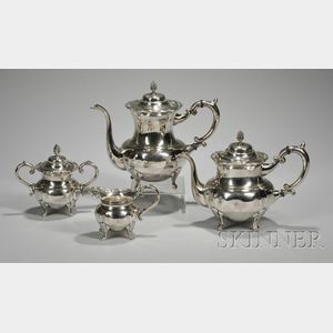 Sterling Silver Four-piece Cased Tea/Coffee Service
