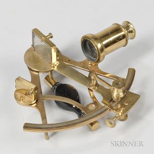 Potter 5-inch Lacquered Brass Sextant