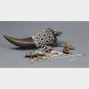 Indonesian Beaded Animal Horn