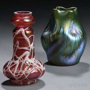 Loetz Medici and Pallme Konig Attributed Vases