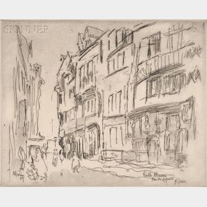 John Marin (American, 1870-1953) Vieille Maison Rue des Arpents Rouen