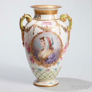 Royal Bonn Porcelain Portrait Vase