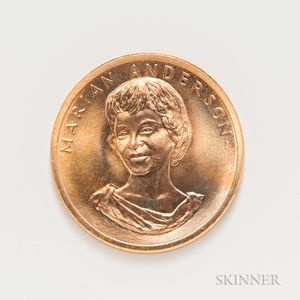 1980 Marian Anderson American Arts Commemorative Series Half Ounce Gold Coin. 