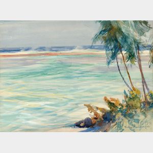 Charles Herbert Woodbury (American, 1864-1940) A Tropical Paradise