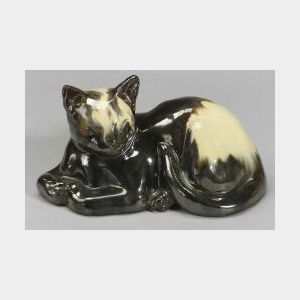 Fulper Pottery Cat Figure