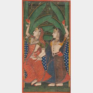 Painting Depicting Two Dancers