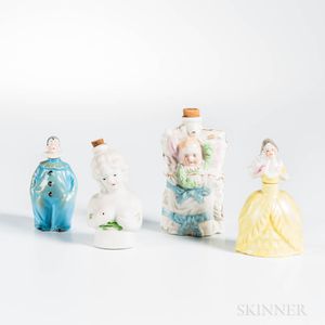 Four German Porcelain Perfumes