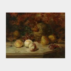 Continental School, 19th Century Still Life with Fruit