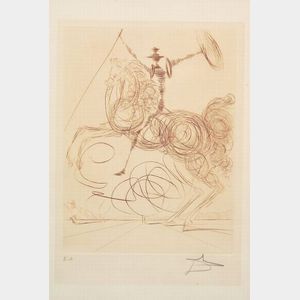 Salvador Dali (Spanish, 1904-1989) Don Quichotte