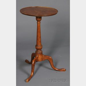 Chippendale Maple Dish-top Candlestand