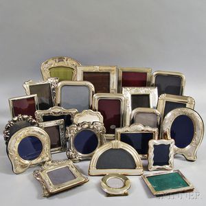 Twenty-five .800 and Sterling Silver Picture Frames