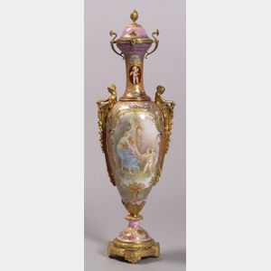 Sevres-style Covered Vase